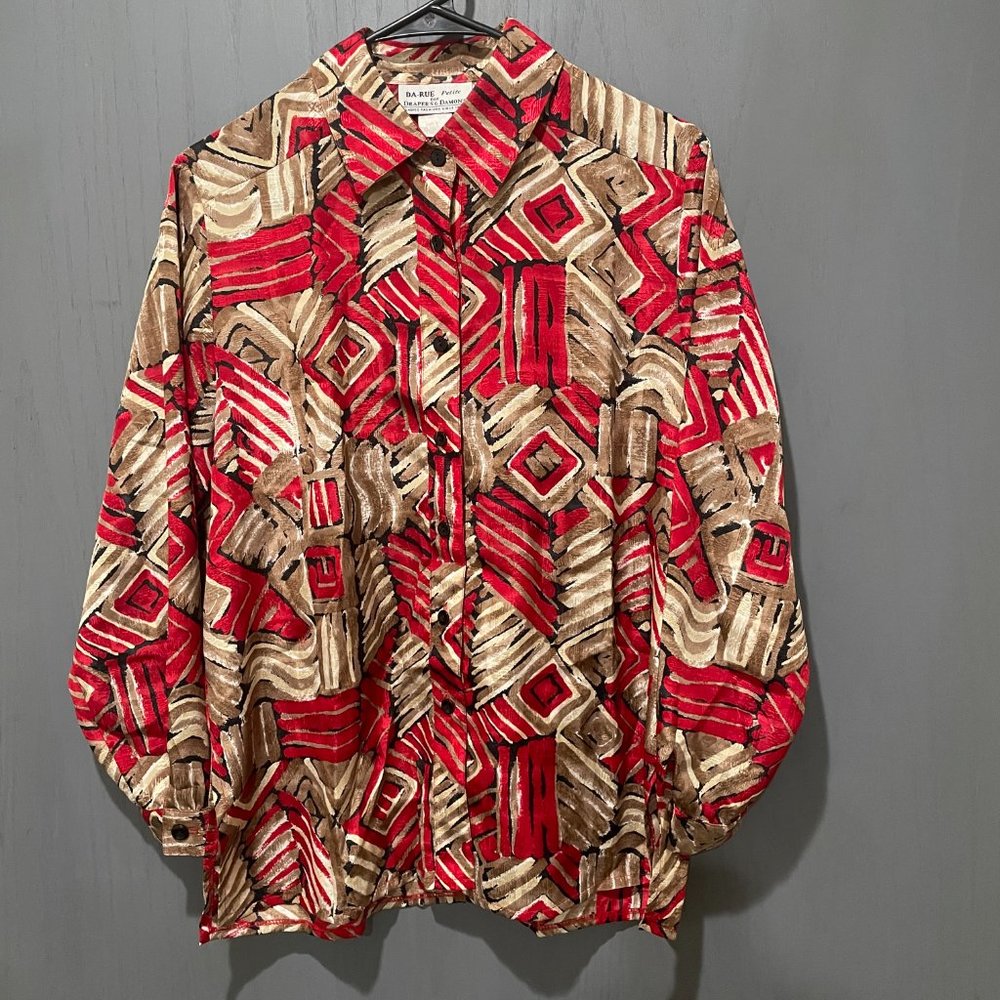 DA-RUE Petite For Draper’s & Damon’s Vintage Red Womens 10 Petite
